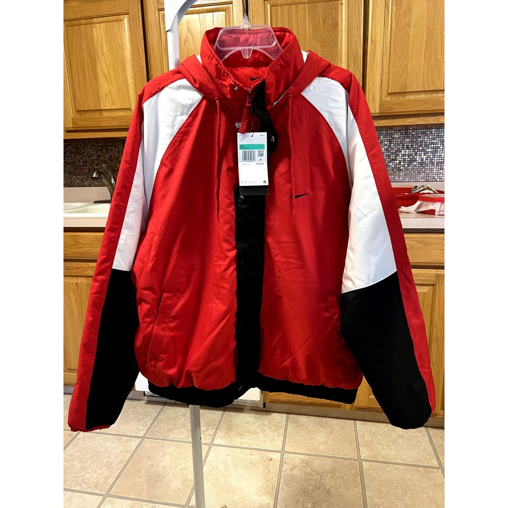 Nike men's Force basketball jacket, NWT, XL, embroidered hits, MSRP$120